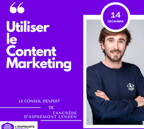 conseil expert tancrede d'aspremont lynden content marketing