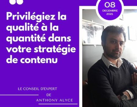 anthony alyce ecofoot conseil strategie contenu
