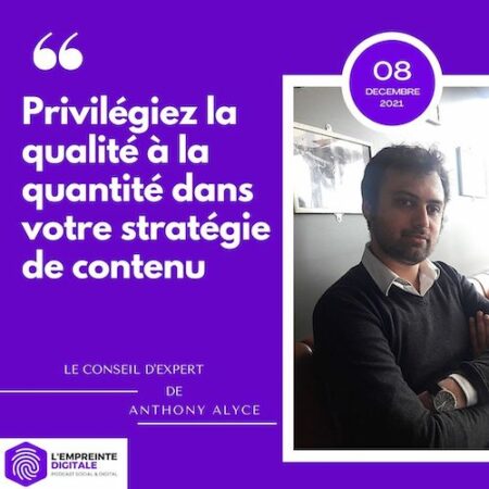 anthony alyce ecofoot conseil strategie contenu
