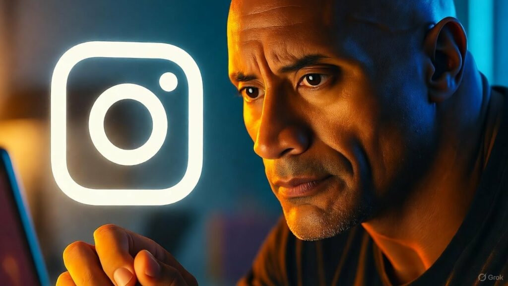 strategie instagram the rock