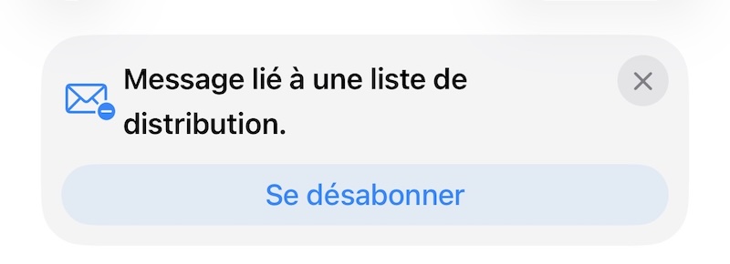 comment se desabonner emails automatiquement apple iphone